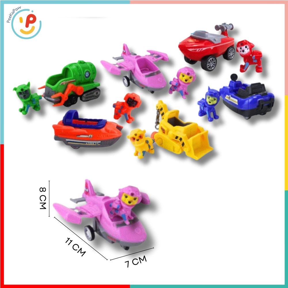Đồ Chơi Xe Chó Cứu Hộ Chạy Trớn Sea Patrol 6 Chiếc GS26 PeeKaPaw Toys