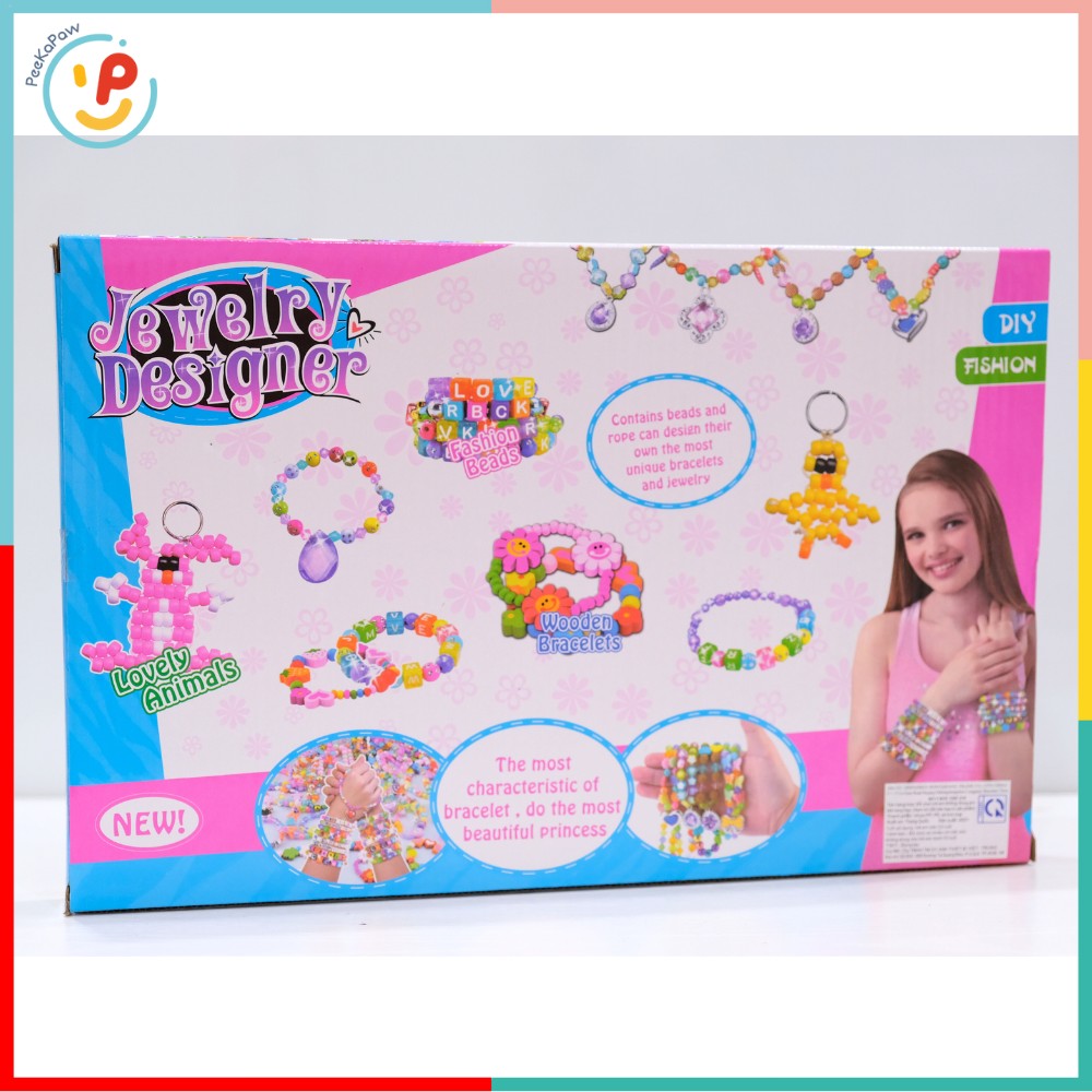 Đồ chơi thiết kế trang sức xâu hạt cho bé nhiều màu sáng tạo 8878 PeeKaPaw Toys