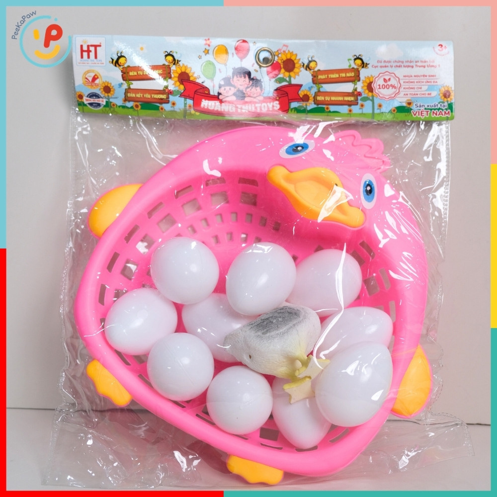 Đồ chơi rổ trứng vịt hàng Việt Nam HT7740 PeeKaPaw Toys