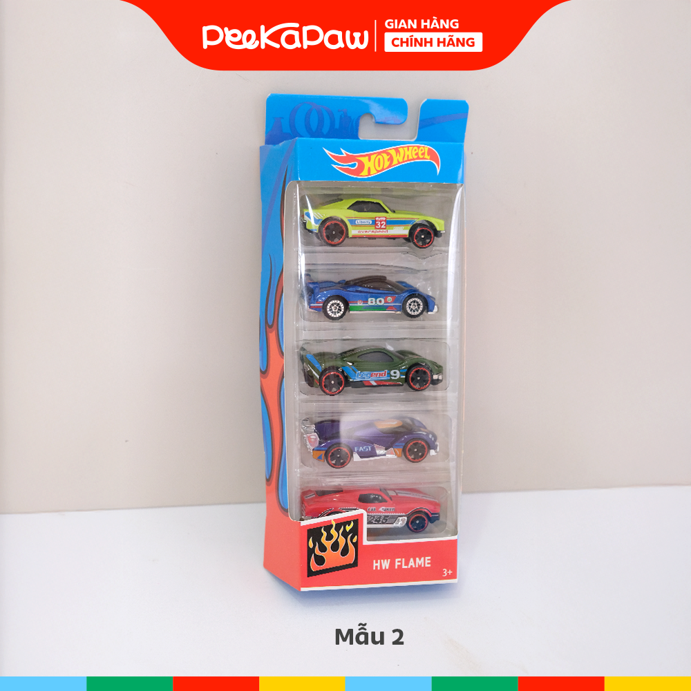 Hộp 5 chiếc xe cổ mô hình mini nhiều mẫu cho bé sưu tầm PeeKaPaw Toys