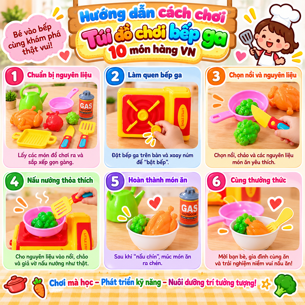 Đồ chơi nhà bếp lẩu cù lao hàng Việt Nam PeeKaPaw Toys