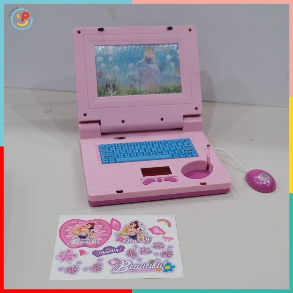 Laptop Mini Có Nhạc Màn Hình Kể Chuyện Máy Tính Đồ Chơi Cho Bé HQ2236 PeeKaPaw Toys