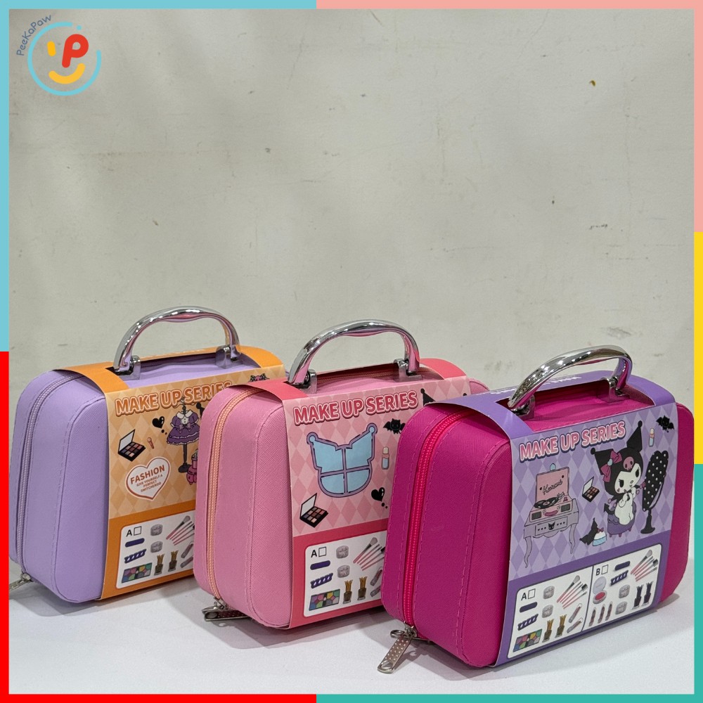 Vali trang điểm đồ chơi Kuromi 34A cho bé gái nhiều màu xinh xắn PeeKaPaw Toys