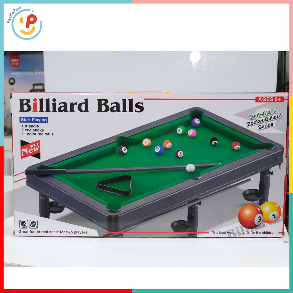 Bộ đồ chơi bàn bida mini vải nỉ có cúp vàng 9905 PeeKaPaw Toys