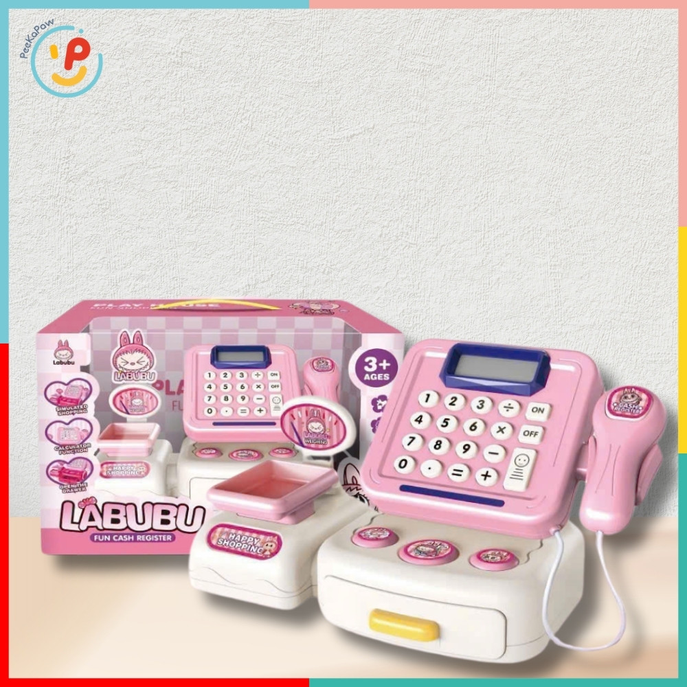 Đồ Chơi Máy Tính Siêu Thị Labubu Cho Bé Có Âm Thanh 1111-171 Peekapaw Toys