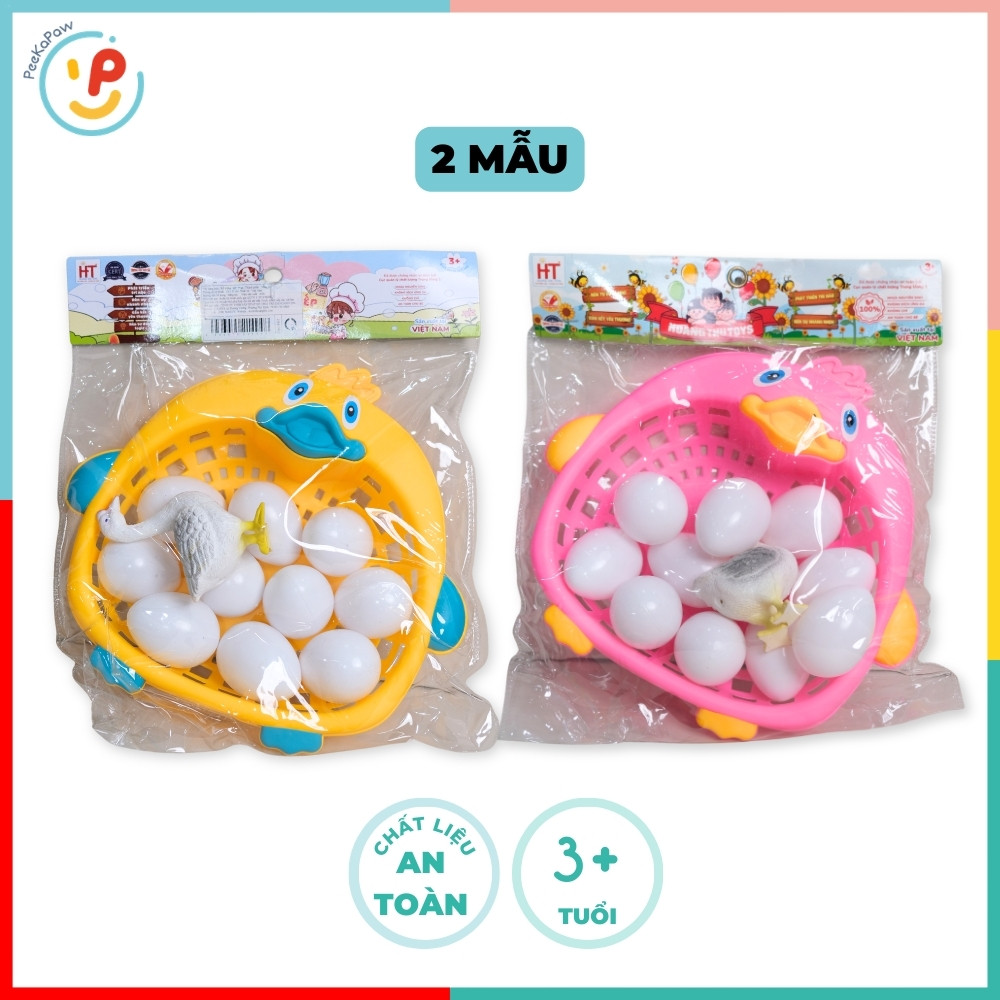 Đồ chơi rổ trứng vịt hàng Việt Nam HT7740 PeeKaPaw Toys