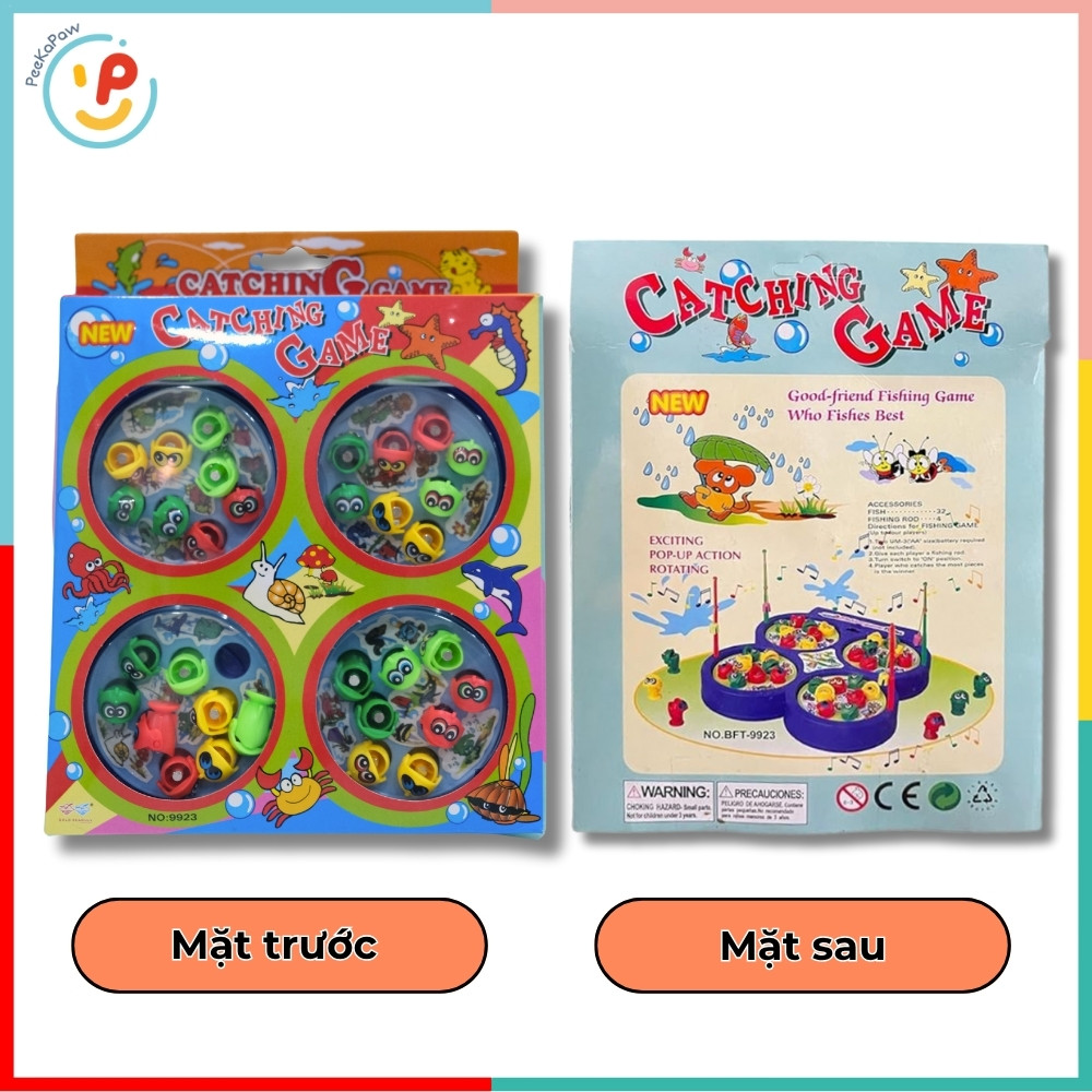 Đồ Chơi Câu Cá Nam Châm 4 Ô Có Nhạc 9923 PeeKaPaw Toys