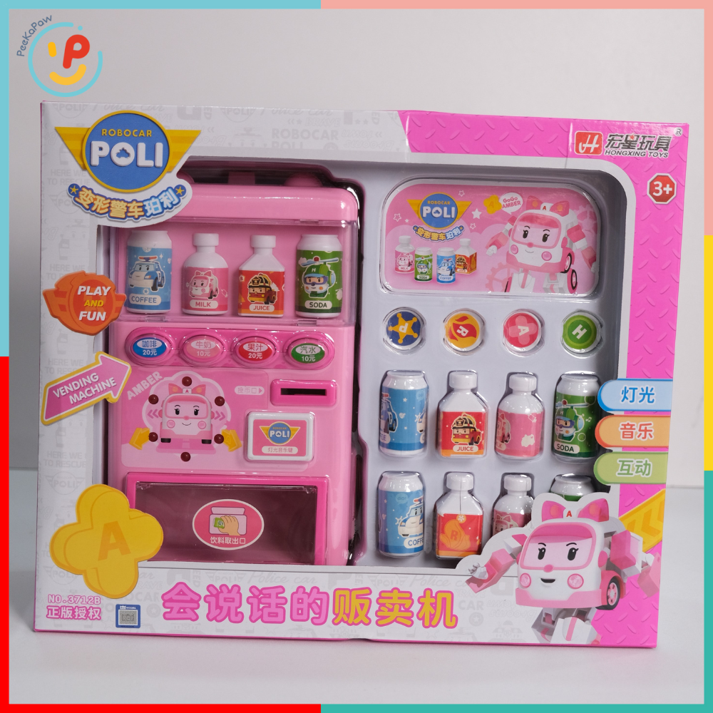 Máy bán nước ngọt tự động đồ chơi dùng pin Robocar Poli 3712 PeeKaPaw Toys