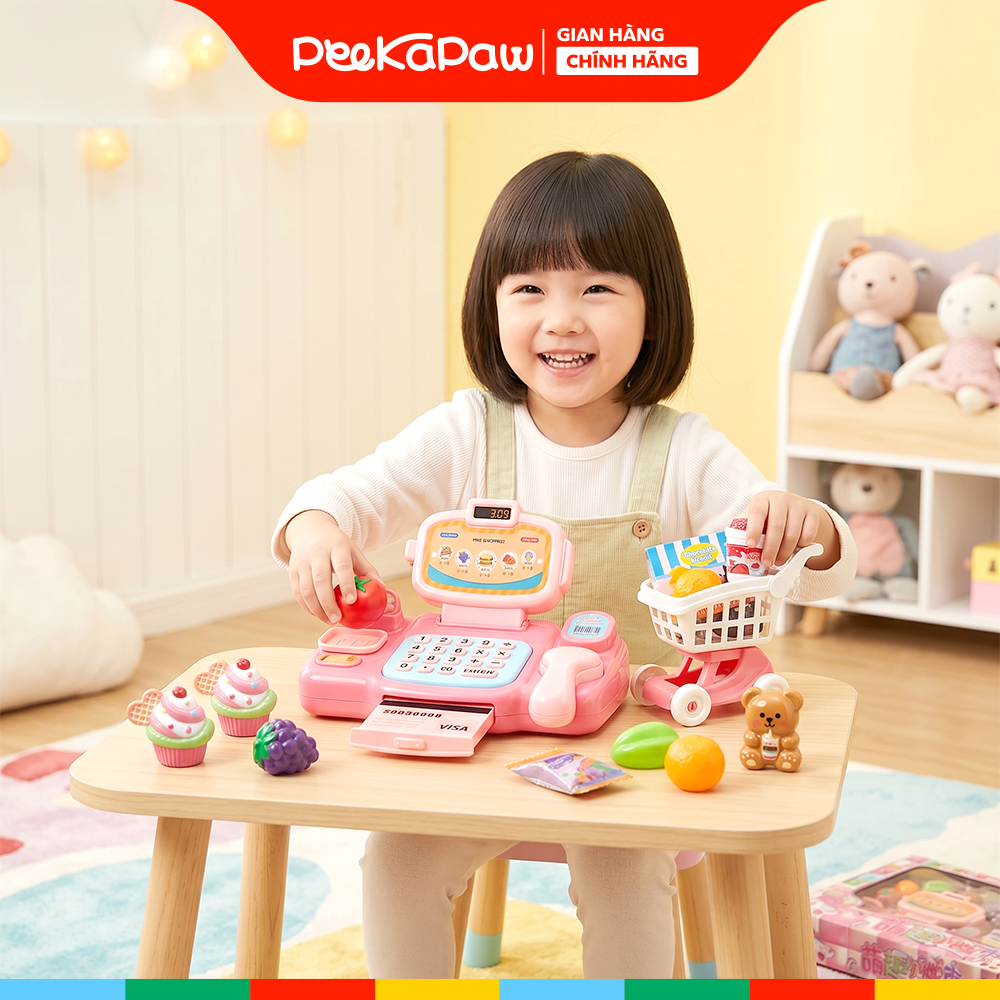 Đồ Chơi Siêu Thị Bán Kem Cho Bé Gái 1618-104 PeeKaPaw Toys