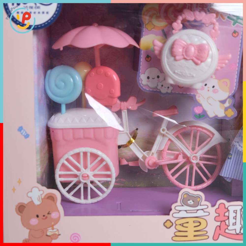 Hộp đồ chơi búp bê và phụ kiện xe kem ngọt ngào 6631A PeeKaPaw Toys