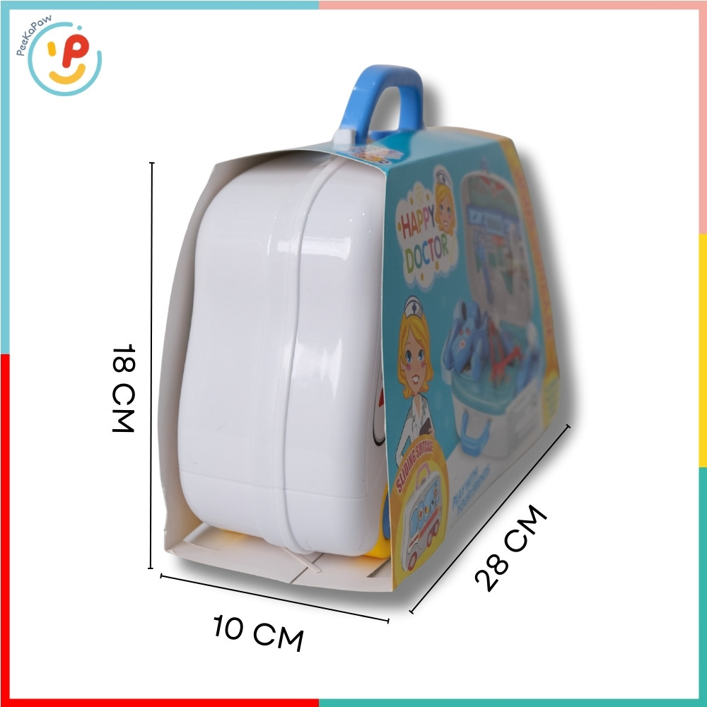 Vali đồ chơi bác sĩ 678-102 có bánh xe đồ chơi nhập vai PeeKaPaw Toys