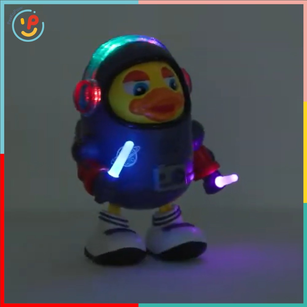 Đồ chơi vịt phi hành gia nhảy múa 3031 có đèn nhạc vui nhộn PeeKaPaw Toys