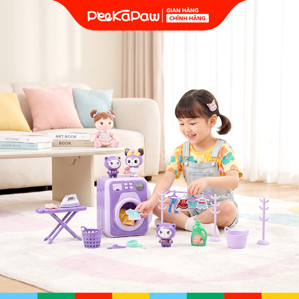 Hộp đồ chơi máy giặt Kuromi 50cm 8848 PeeKaPaw Toys