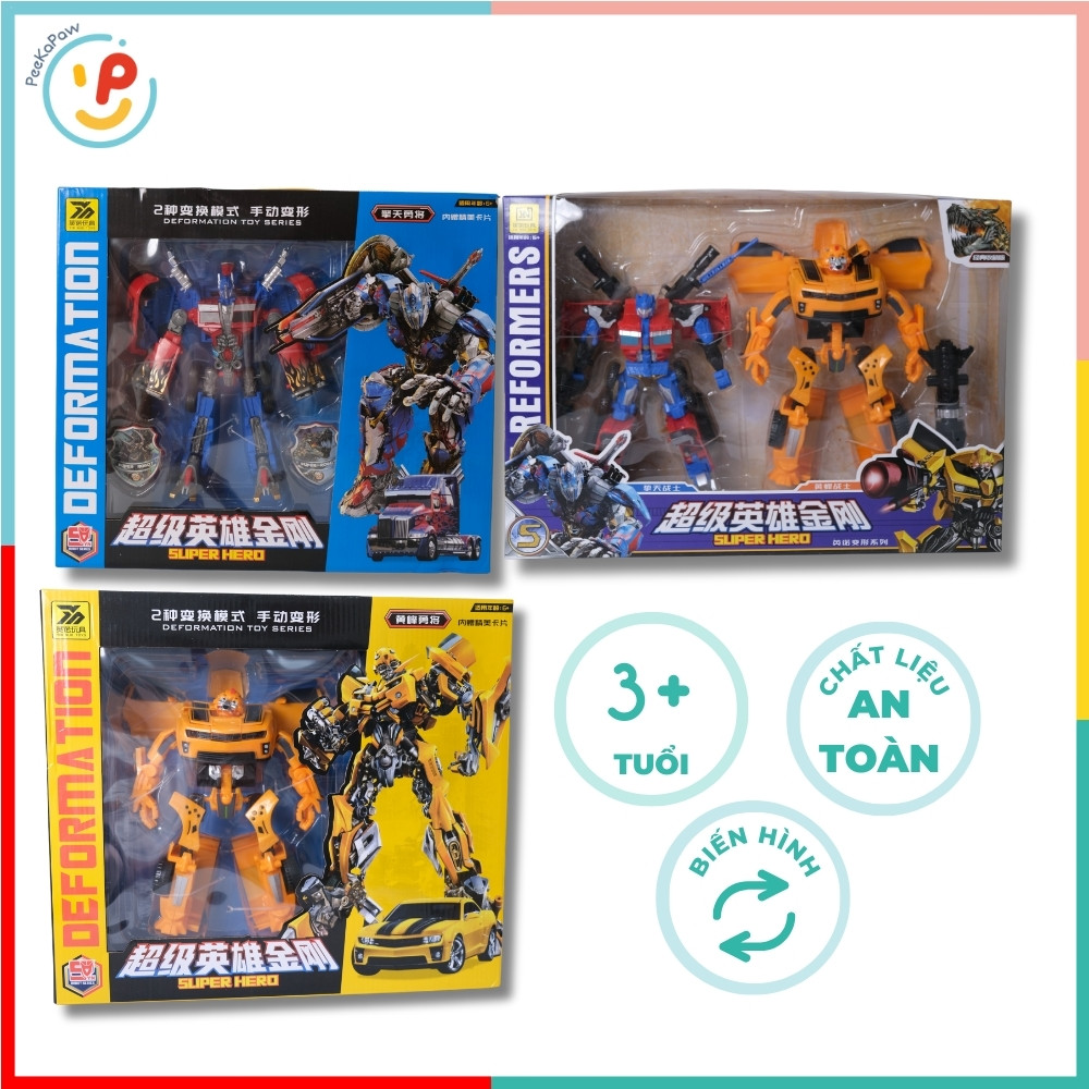 Robot Biến Hình Xe Transformers 666 PeeKaPaw Toys