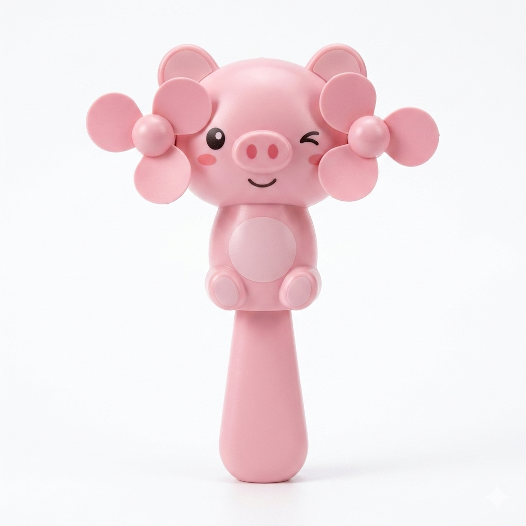 Quạt bóp tay 2 cánh hình thú dễ thương minion người nhện Doremon PeeKaPaw Toys