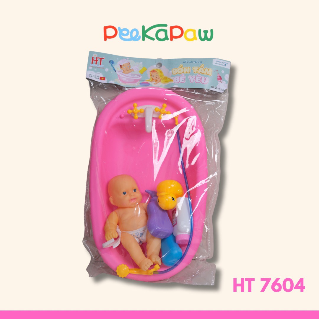 Đồ chơi Thau Tắm Búp Bê Bồn Tắm Phụ Kiện nhiều mẫu hàng Việt Nam