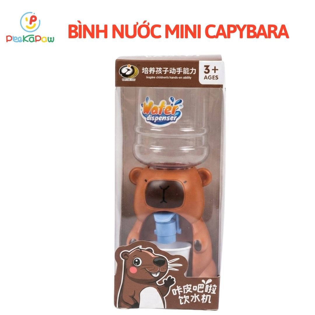 Bình rót nước mini cho bé hình Capybara có vòi kèm cốc 678-1 PeeKaPaw Toys