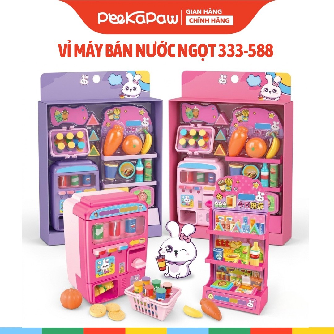 Bộ Đồ Chơi Nhà Bếp Cắt Trái Cây Rau Củ Nhiều Món Cho Bé Tập Nấu Ăn Peekaboo Toys