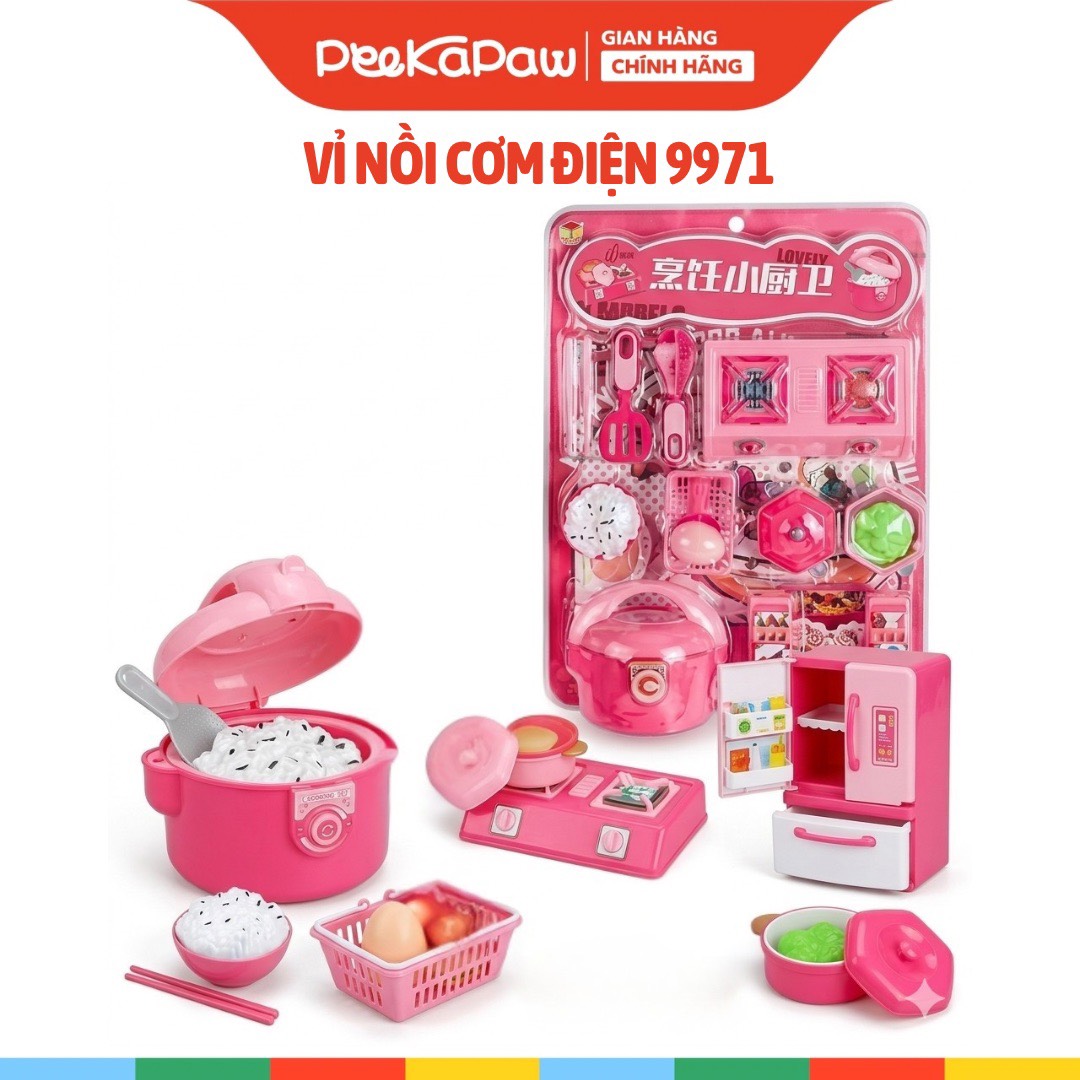 Bộ Đồ Chơi Nhà Bếp Cắt Trái Cây Rau Củ Nhiều Món Cho Bé Tập Nấu Ăn Peekaboo Toys