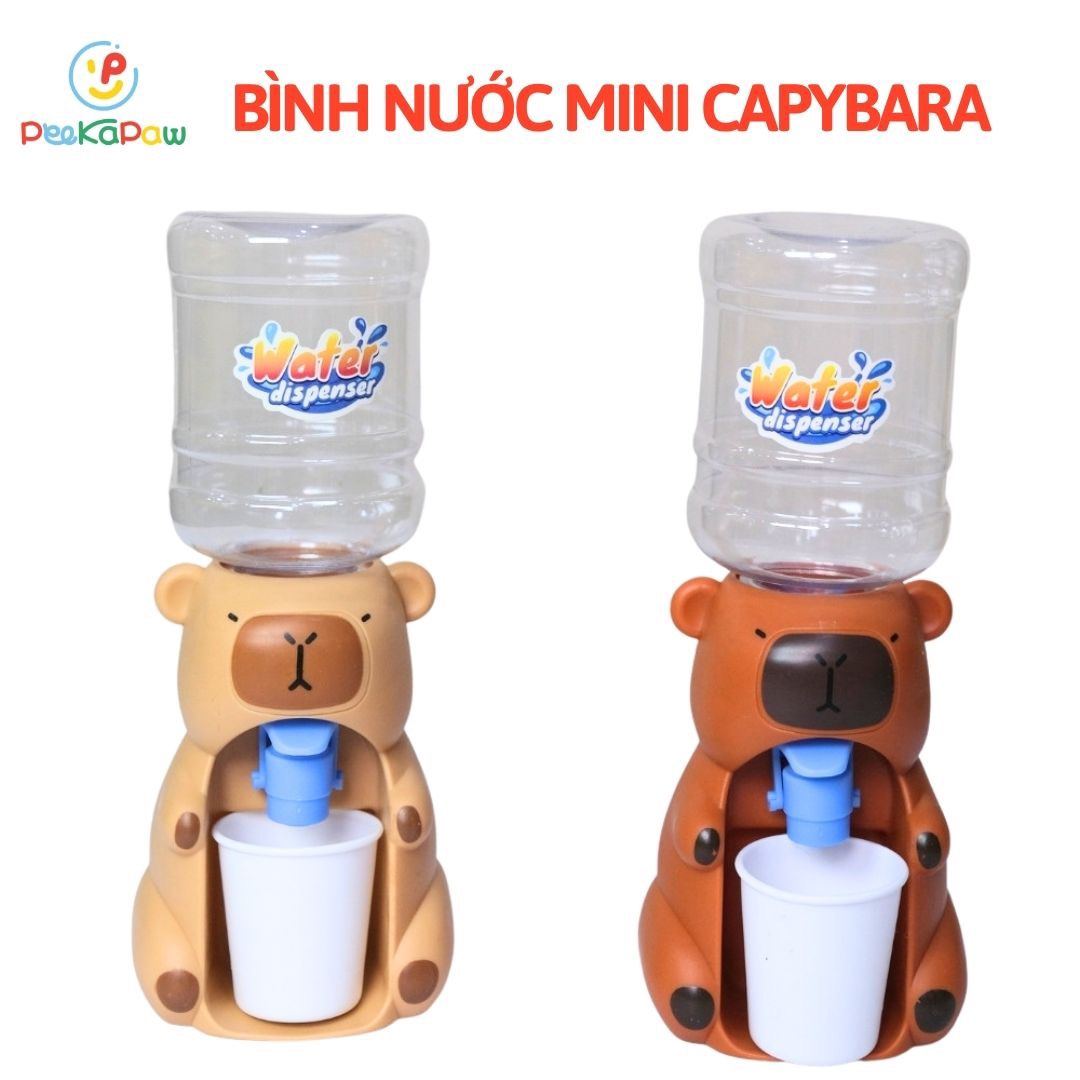 Bình rót nước mini cho bé hình Capybara có vòi kèm cốc 678-1 PeeKaPaw Toys
