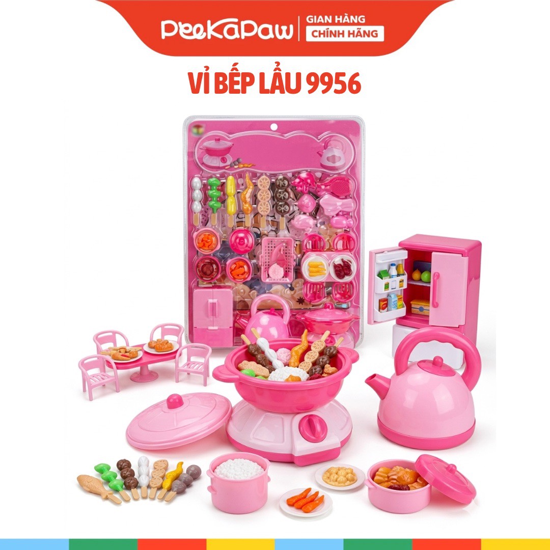 Bộ Đồ Chơi Nhà Bếp Cắt Trái Cây Rau Củ Nhiều Món Cho Bé Tập Nấu Ăn Peekaboo Toys