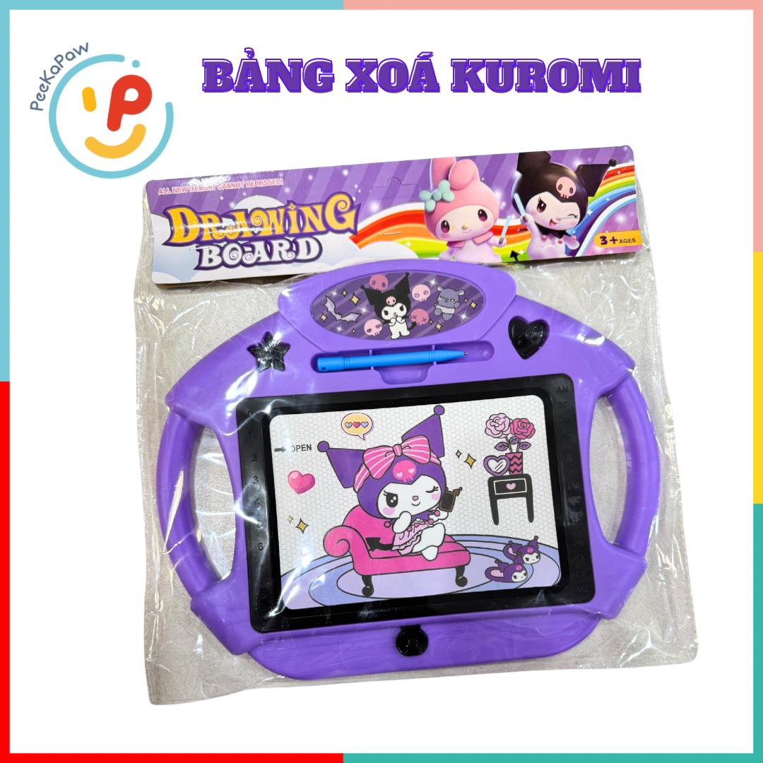 Bảng vẽ xóa thông minh cho bé hình Kuromi dễ thương PeeKaPaw Toys
