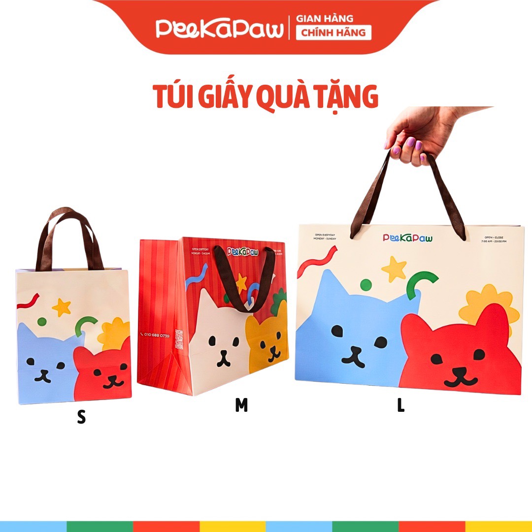 Túi Giấy Quà Tặng PeeKaPaw Toys Túi Đựng Quà Cho Bé Size S M L