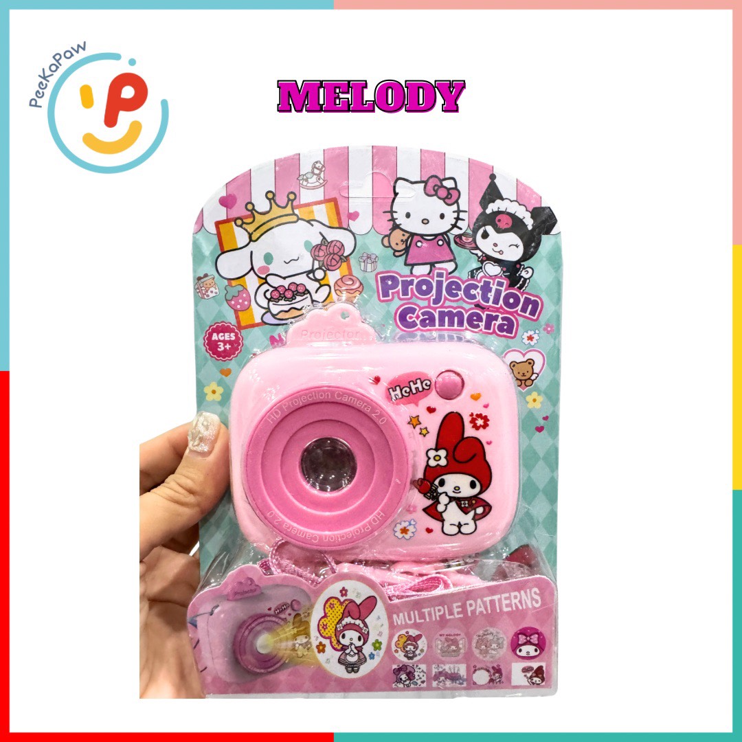 Đồ chơi Máy ảnh chiếu hình Hello Kitty Kuromi Melody 3078 PeeKaPaw Toys