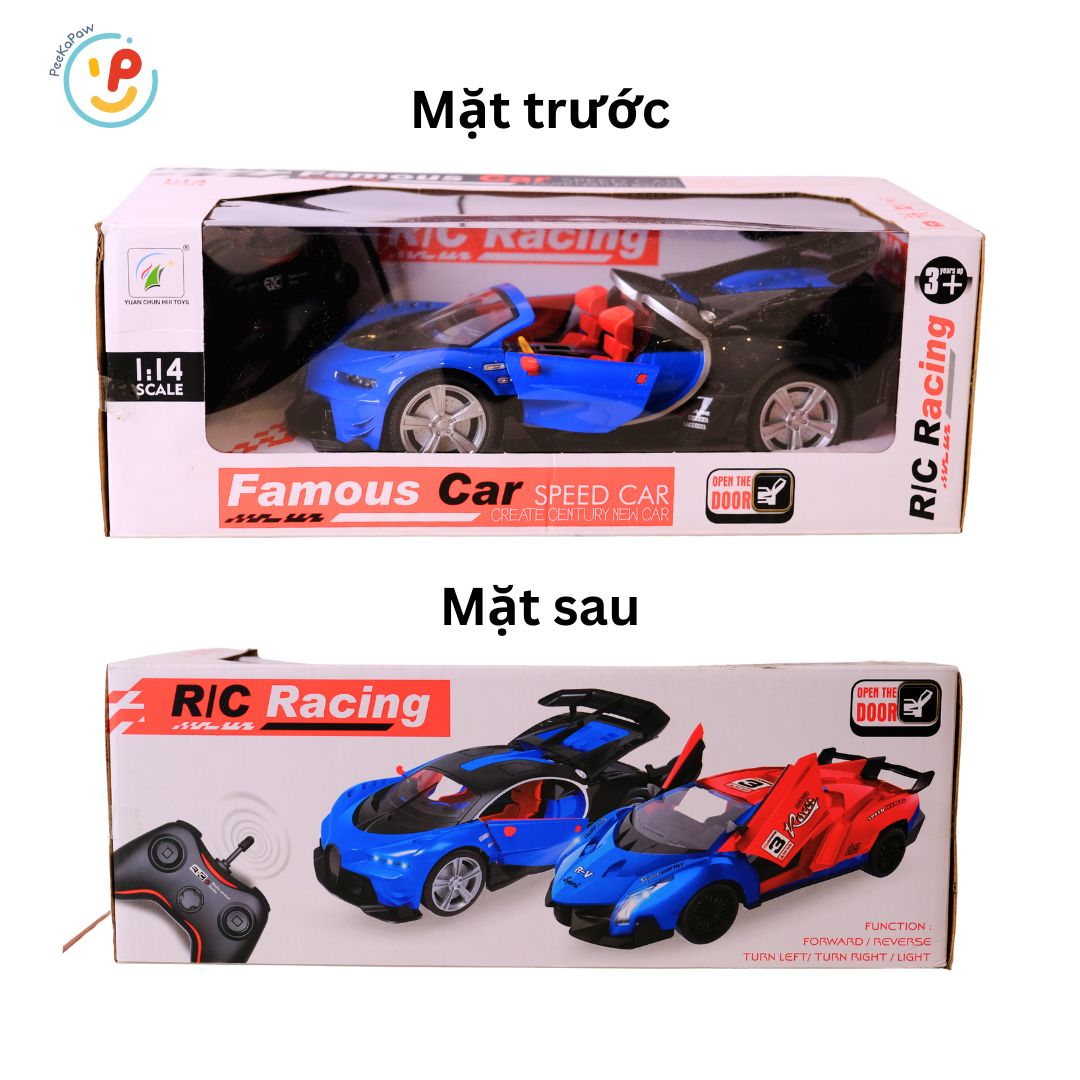 Đồ chơi xe thể thao mở 2 cửa đuôi xe điều khiển từ xa 8901 - Peekaboo Toys