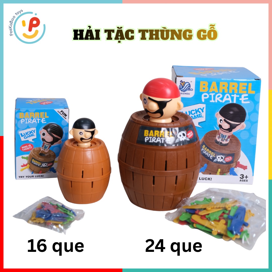 Đồ chơi thử thách Hải Tặc Thùng Gỗ nhiều mẫu