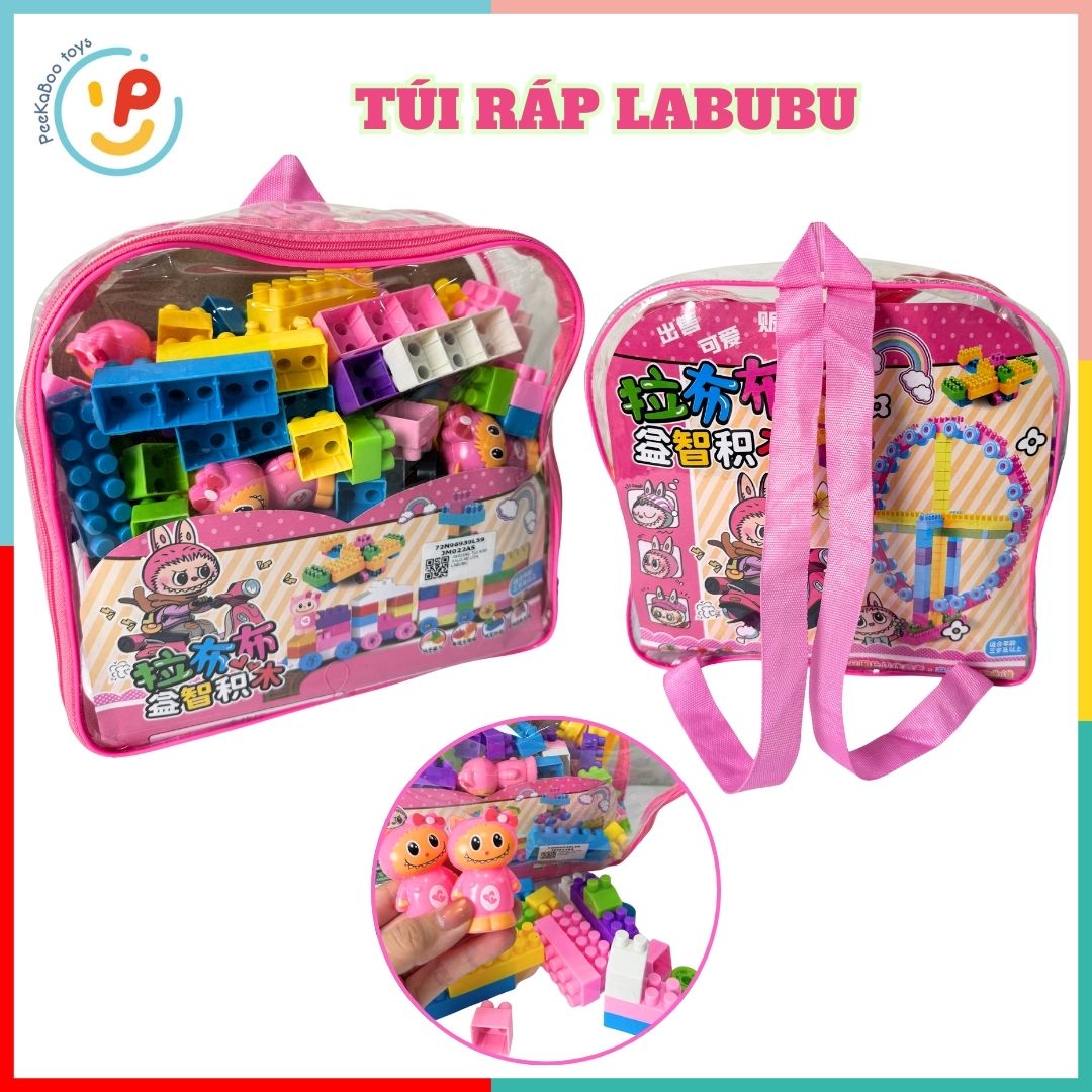 Túi lắp ráp xếp hình khối sáng tạo cho bé phát triển tư duy PeeKaPaw Toys
