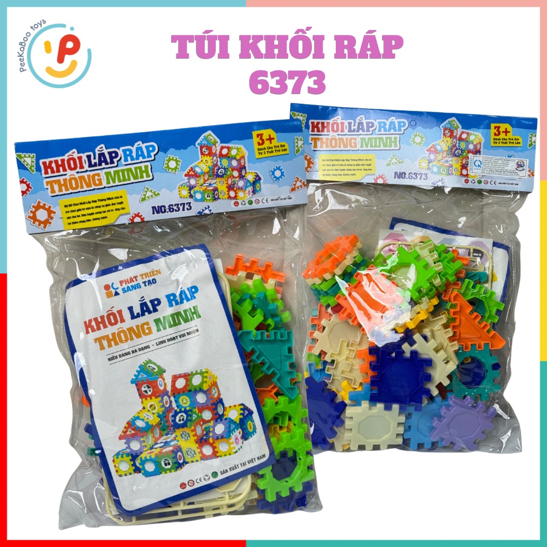 Túi lắp ráp xếp hình khối sáng tạo cho bé phát triển tư duy PeeKaPaw Toys