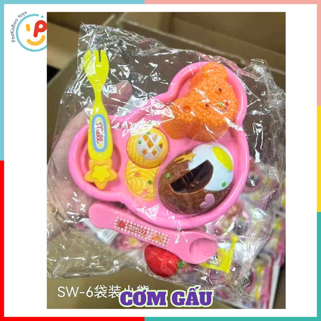 Đồ chơi đút ăn thạch pudding gà rán hamburger cho bé tập ăn uống vui nhộn PeeKaPaw Toys