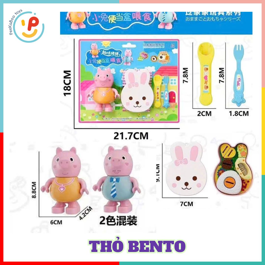 Đồ chơi đút ăn thạch pudding gà rán hamburger cho bé tập ăn uống vui nhộn PeeKaPaw Toys