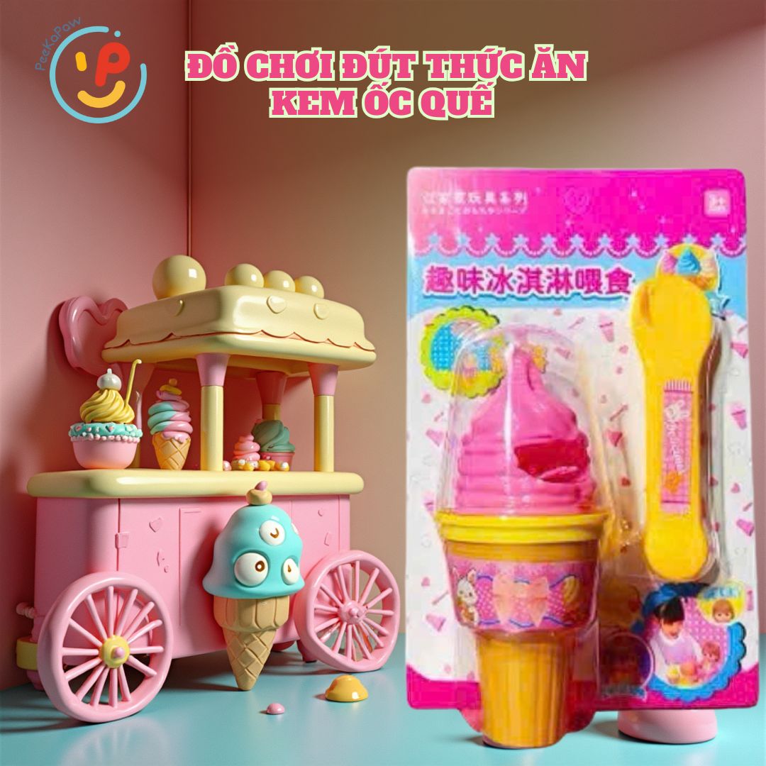 Đồ chơi đút ăn thạch pudding gà rán hamburger cho bé tập ăn uống vui nhộn PeeKaPaw Toys