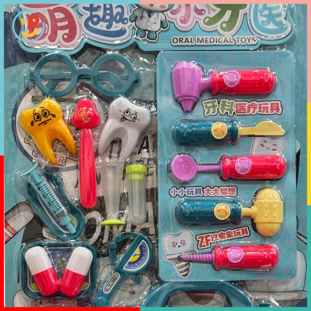 Đồ chơi bác sĩ nha khoa 9923 mô phỏng dụng cụ nha khoa cho bé kèm vali – PeeKaPaw Toys
