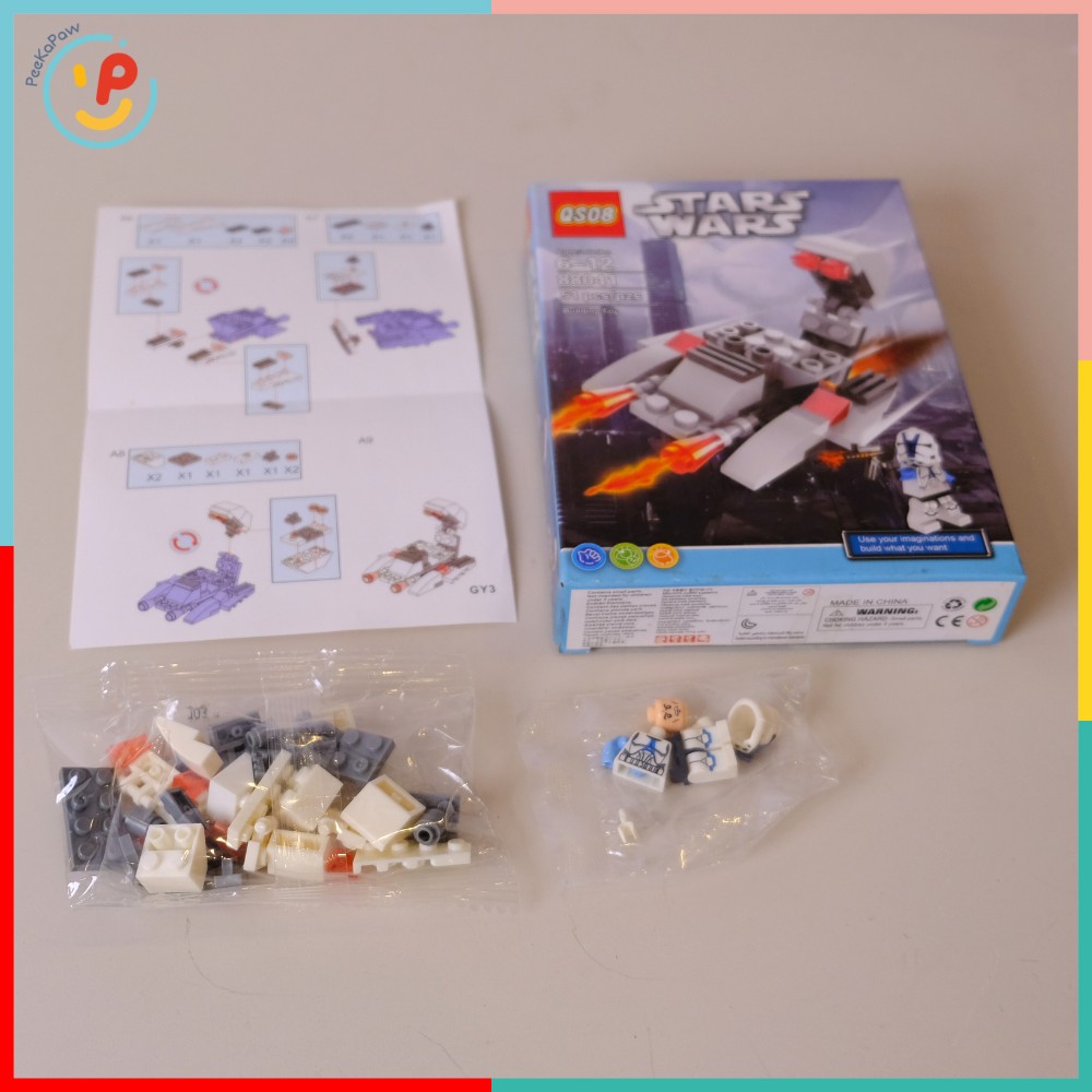 Bộ ráp hình Star Wars 88041 lắp ghép phi thuyền kèm lính mini – PeeKaPaw Toys