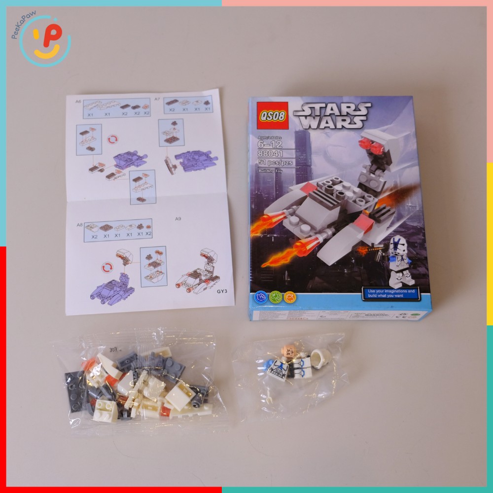 Bộ ráp hình Star Wars 88041 lắp ghép phi thuyền kèm lính mini – PeeKaPaw Toys