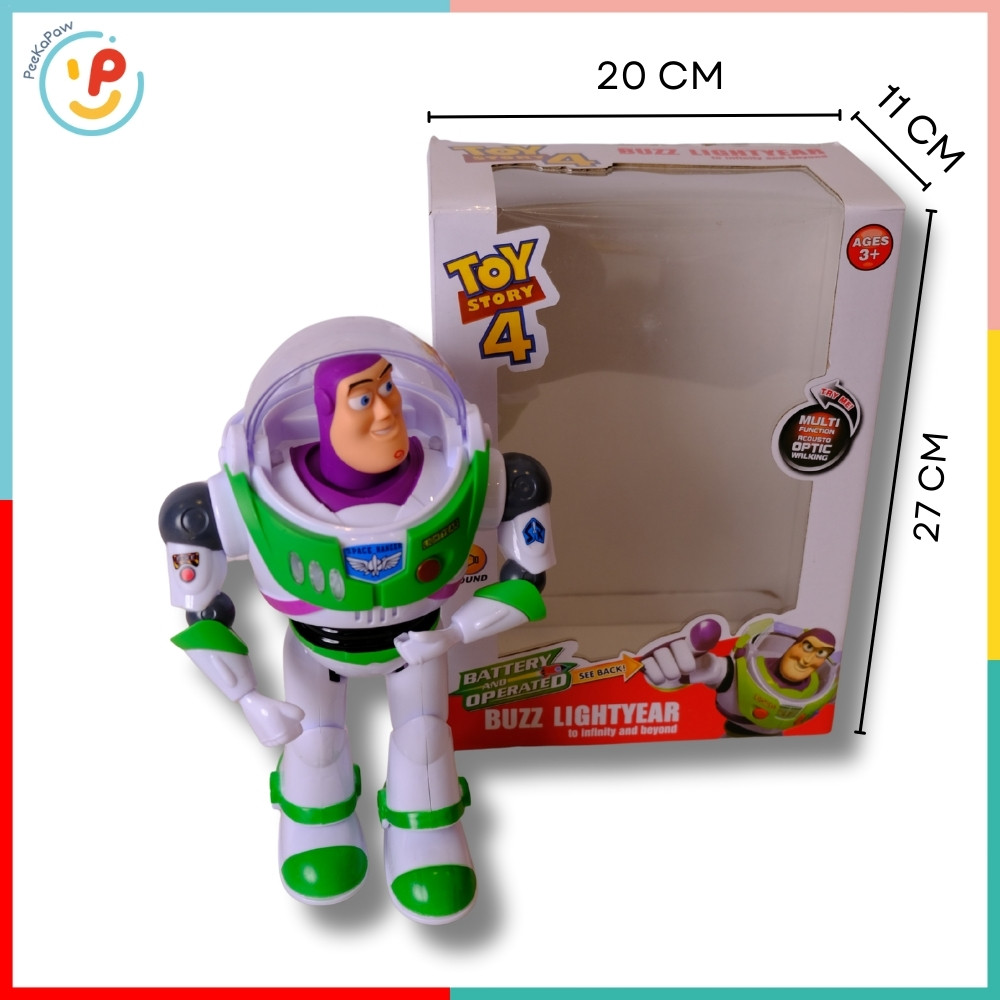 Đồ chơi Buzz Lightyear Toy Story 8899-113 có nhạc đèn đi bộ – PeeKaPaw Toys