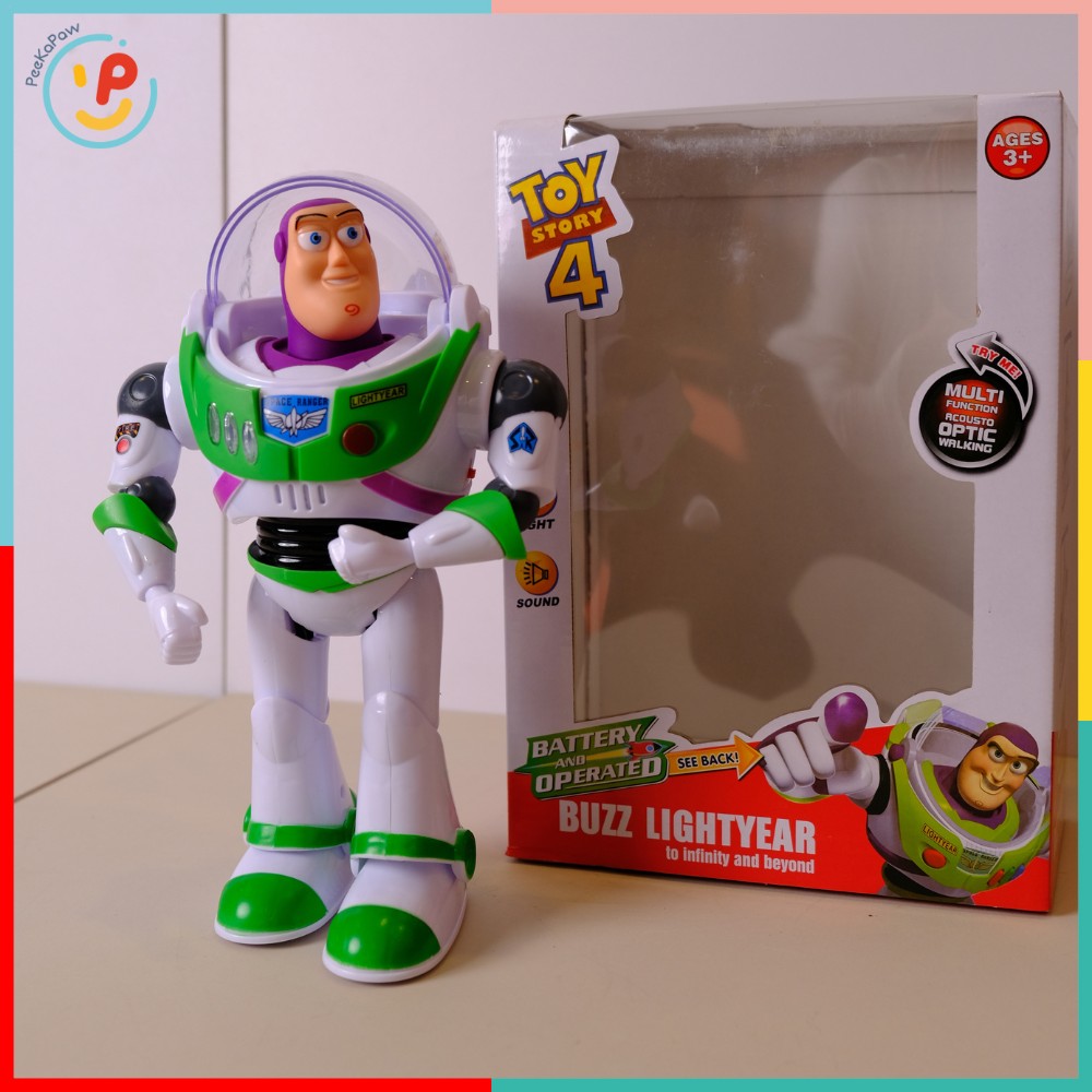 Đồ chơi Buzz Lightyear Toy Story 8899-113 có nhạc đèn đi bộ – PeeKaPaw Toys