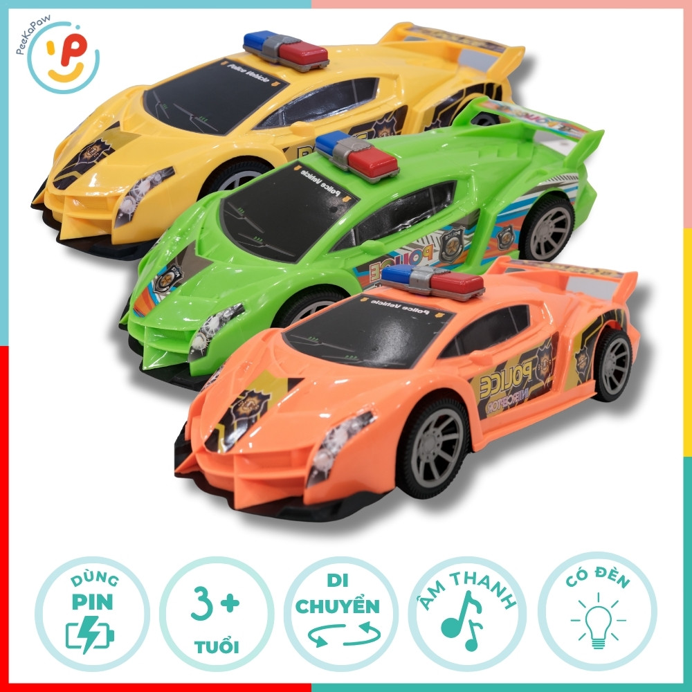 Xe cảnh sát chạy trớn Việt Nam 2920 kích thước to 35cm nhiều màu – PeeKaPaw Toys