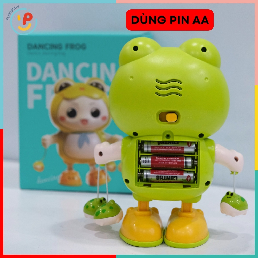 Ếch nhảy múa có đèn nhạc vui nhộn cho bé 735-663 PeeKaPaw Toys