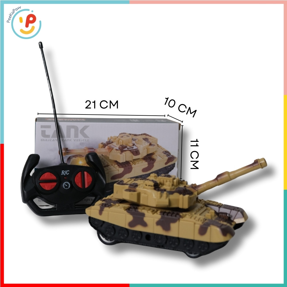 Xe tăng điều khiển từ xa pin sạc chạy bánh xích 008-511 PeeKaPaw Toys
