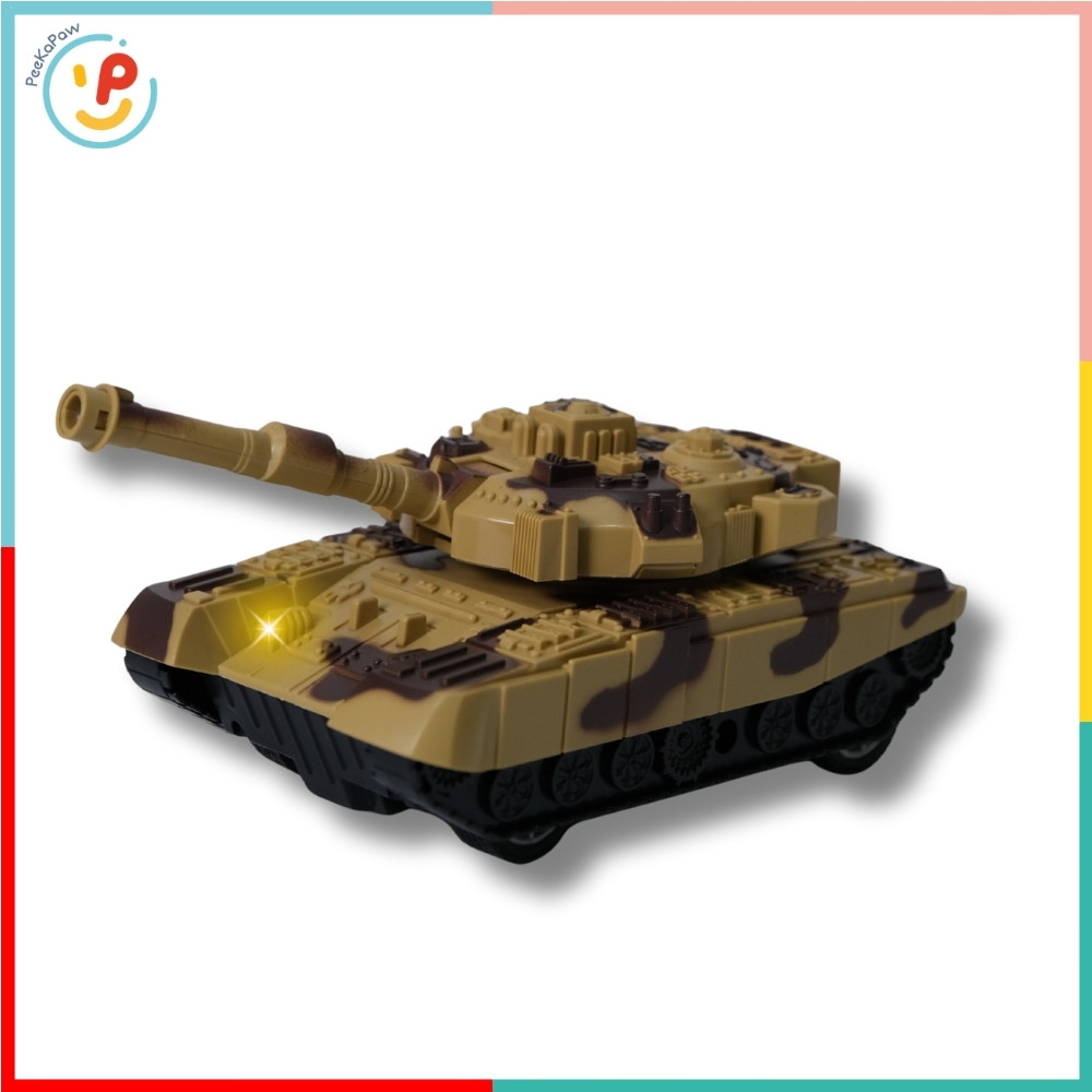 Xe tăng điều khiển từ xa pin sạc chạy bánh xích 008-511 PeeKaPaw Toys
