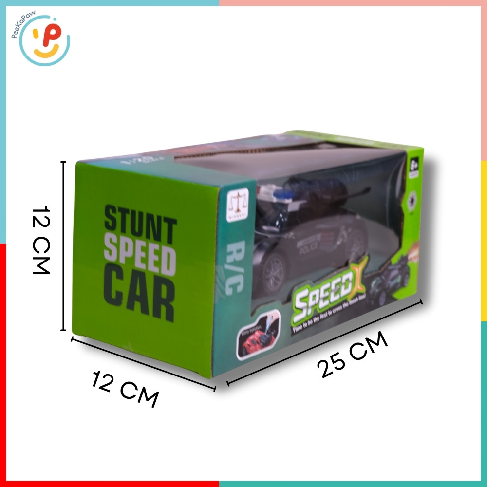 Xe cảnh sát điều khiển pin sạc có đèn phun khói 950-13A PeeKaPaw Toys