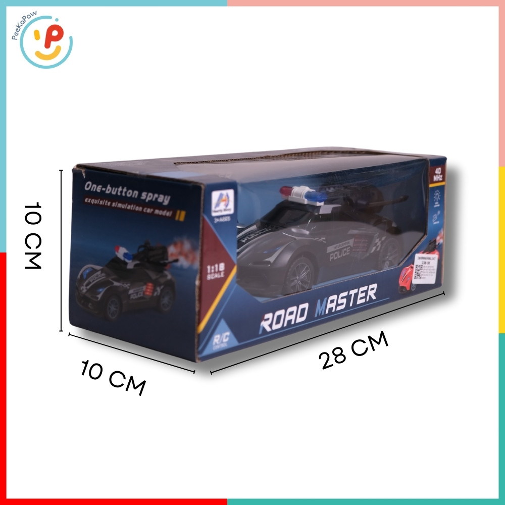 Xe cảnh sát điều khiển phun khói có đèn 388-30 PeeKaPaw Toys