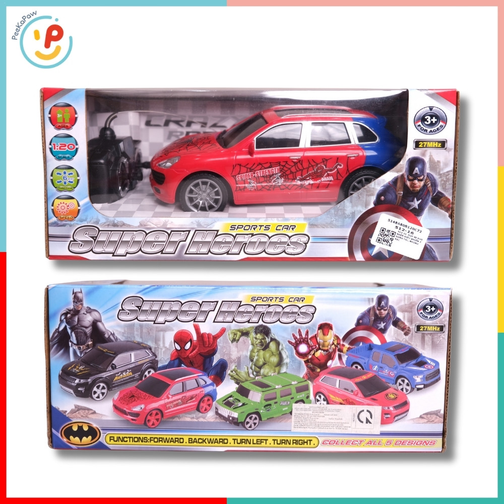 Xe Spiderman Điều Khiển Từ Xa 512-16 PeeKaPaw Toys