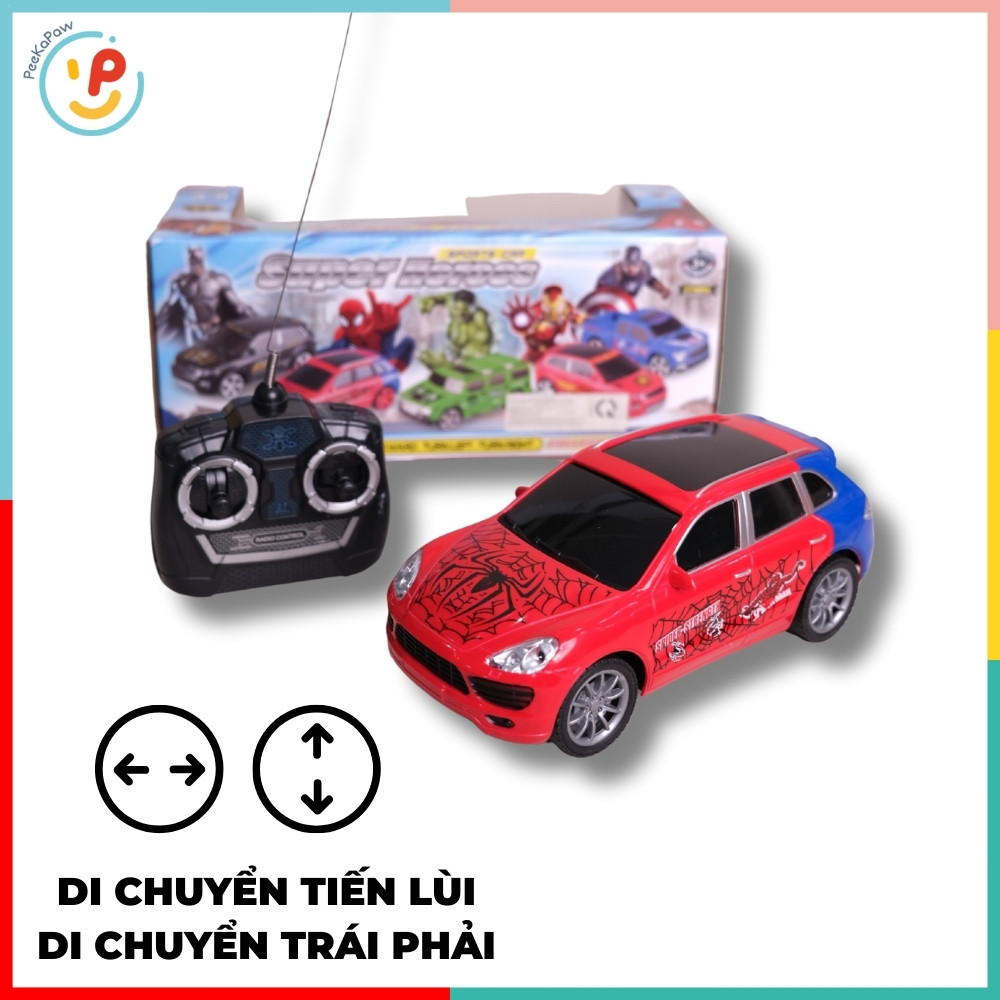 Xe Spiderman Điều Khiển Từ Xa 512-16 PeeKaPaw Toys