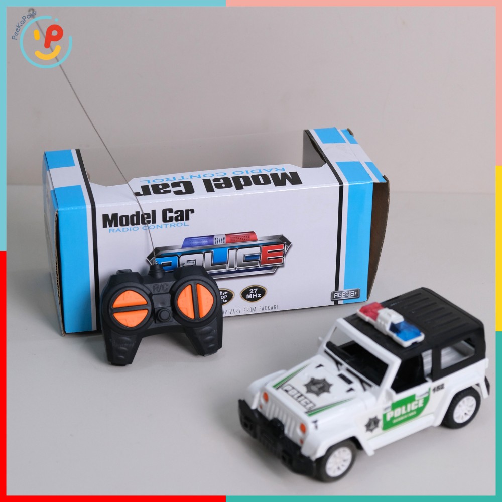 Xe cảnh sát Jeep điều khiển từ xa 6608 PeeKaPaw Toys
