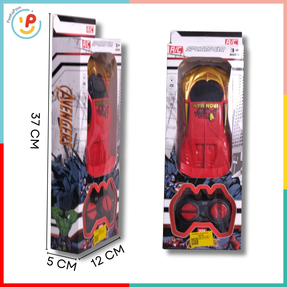 Xe Iron Man điều khiển từ xa pin sạc 186B PeeKaPaw Toys